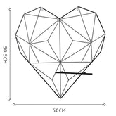 Organiseur mural en forme de cœur